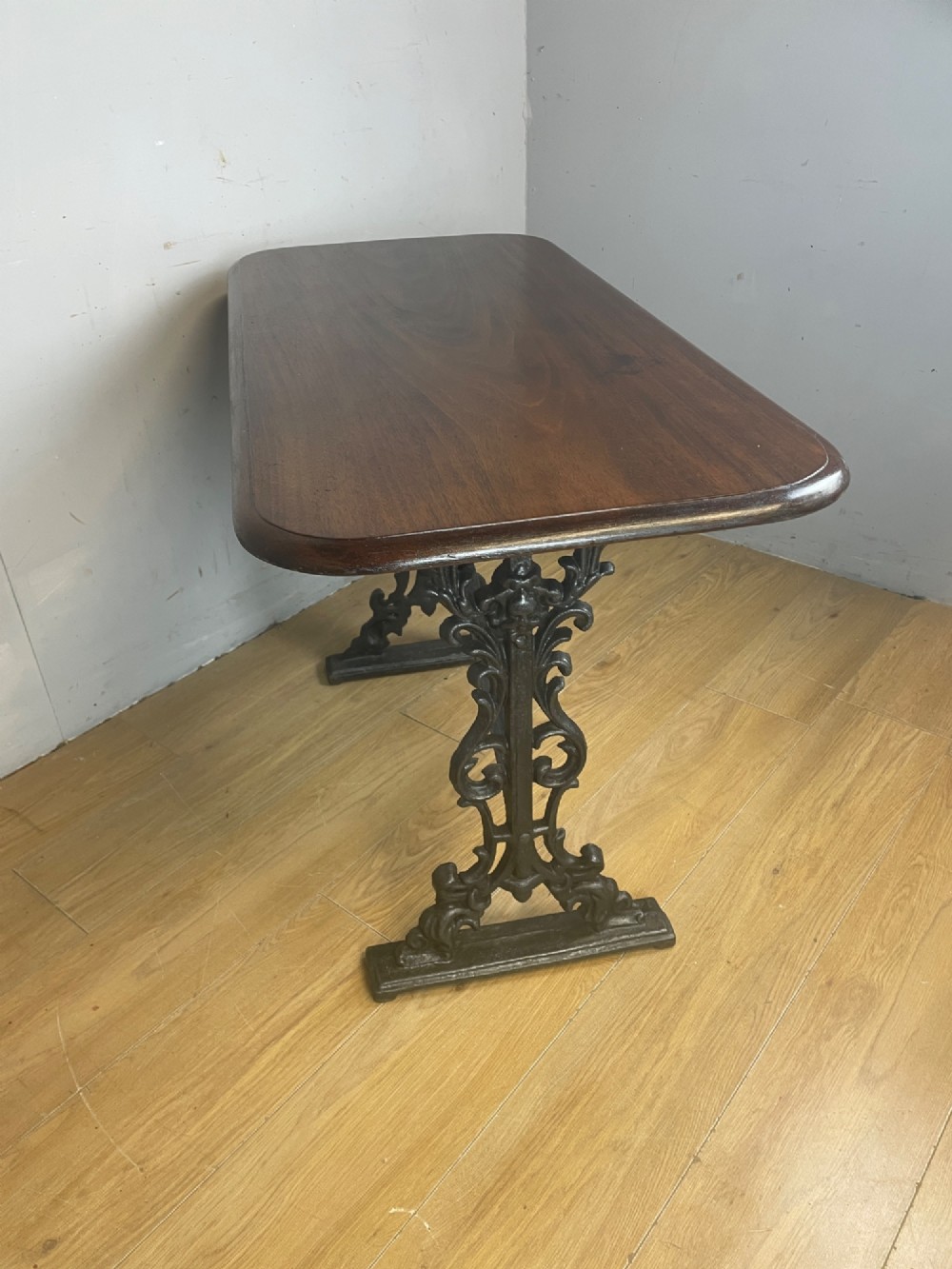 Edwardian conservatory table with solid mahogany top View VI