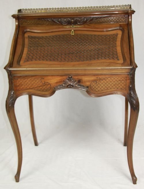 Mahogany Rococo Style Bureau