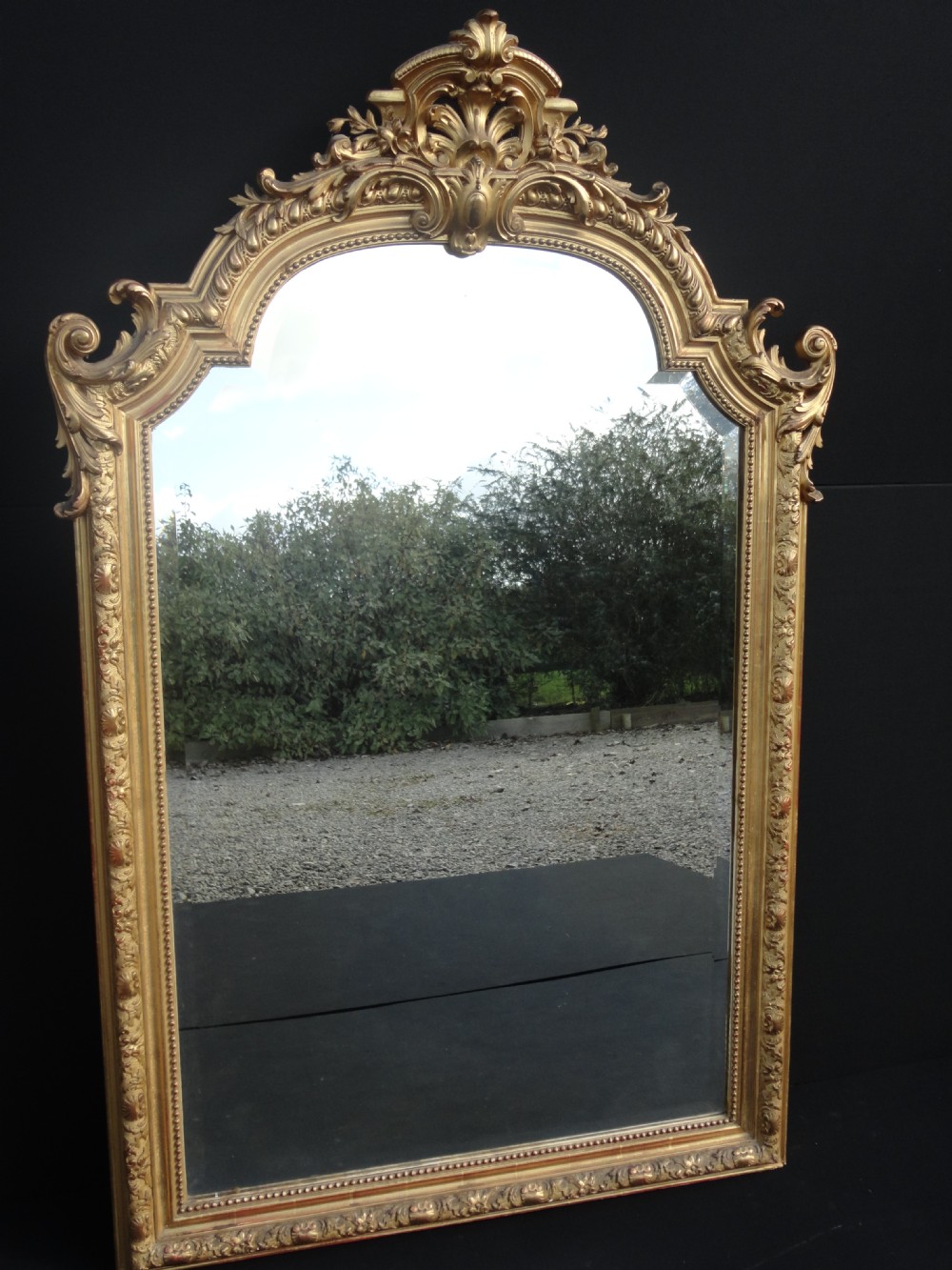French Gilt Overmantle Mirror