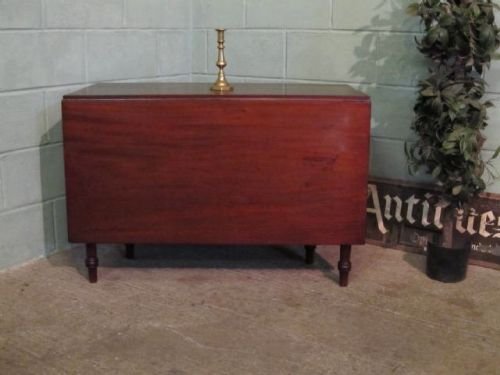 Antique Regency Mahogany Gate Leg Drop Leaf Dining Table Seats 8-10 C1800 W6276/110