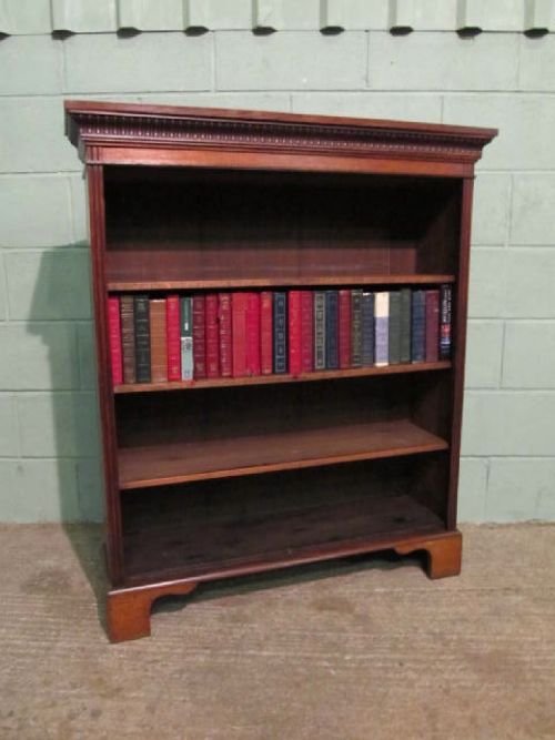 Antique Victorian Oak Open Bookcase C1880 Wm6285/1.3