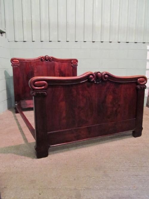 Antique William 1v Mahogany Double Bed C1830 Wp6289/1.3