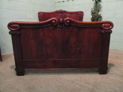 fig 1. ANTIQUE WILLIAM 1V MAHOGANY DOUBLE BED C1830 WP6289/1.3