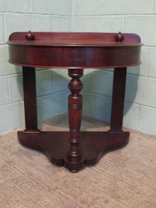 fig 1. ANTIQUE VICTORIAN MAHOGANY DUCHESSE CONSOLE HALL TABLE C1860 WT6280/1.3