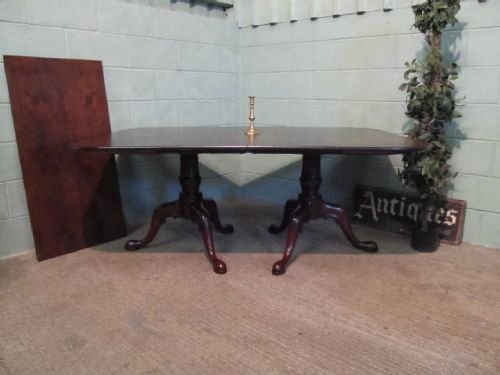 Antique Edwardian Rosewood Twin Pedastal Extending Dining Table C1900 Seats 12 W6278/1.3