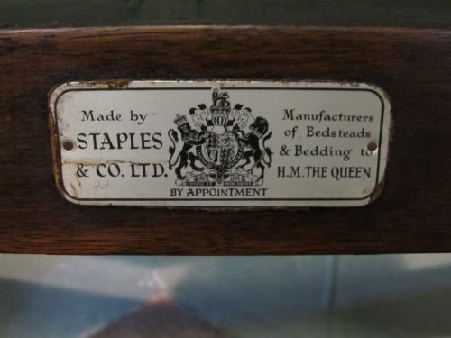 fig 2. PAIR MAHOGANY QUEEN ANNE STYLE SINGLE BEDS BY STAPLES & CO C1950 WDB6239/1.2