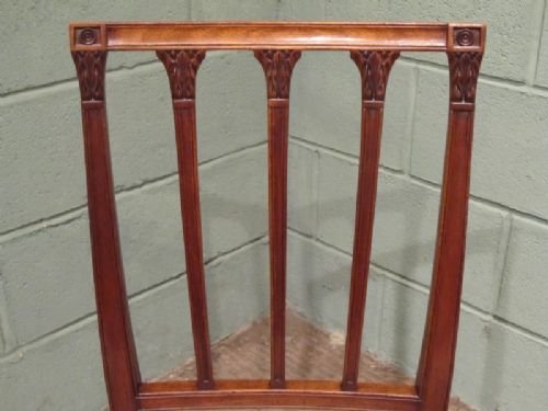 fig 1. ANTIQUE SET SIX EDWARDIAN MAHOGANY DINING CHAIRS C1900 W6594/26.9