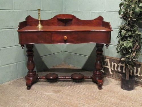 Antique Victorian Mahogany Duchesse Hall Side Table C1880 W6611/10.10