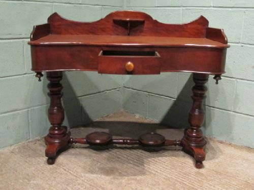 fig 1. ANTIQUE VICTORIAN MAHOGANY DUCHESSE HALL SIDE TABLE C1880 W6611/10.10