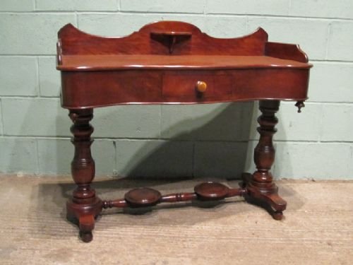 fig 2. ANTIQUE VICTORIAN MAHOGANY DUCHESSE HALL SIDE TABLE C1880 W6611/10.10