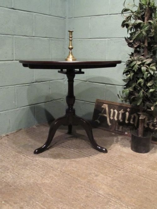 fig 1. ANTIQUE GEORGIAN CUBAN MAHOGANY BIRD CAGE TILT TOP TABLE C1780 W6616/10.10