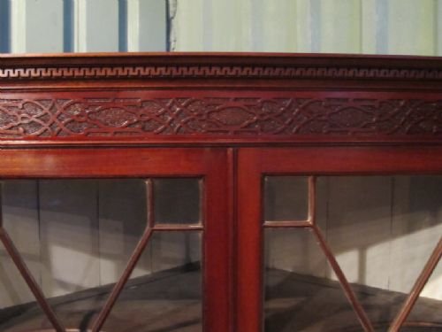 fig 2. ANTIQUE GEORGIAN CHIPPENDALE MAHOGANY DISPLAY CABINET C1780 W6937/30.6