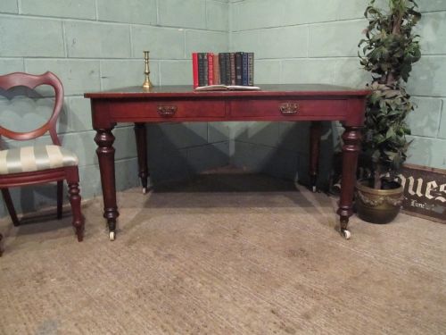 Antique Victorian Mahogany Library Desk C1880