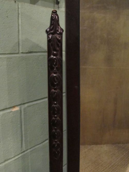 fig 2. ANTIQUE LATE 19th Century CUBAN MAHOGANY CHEVAL MIRROR C1890