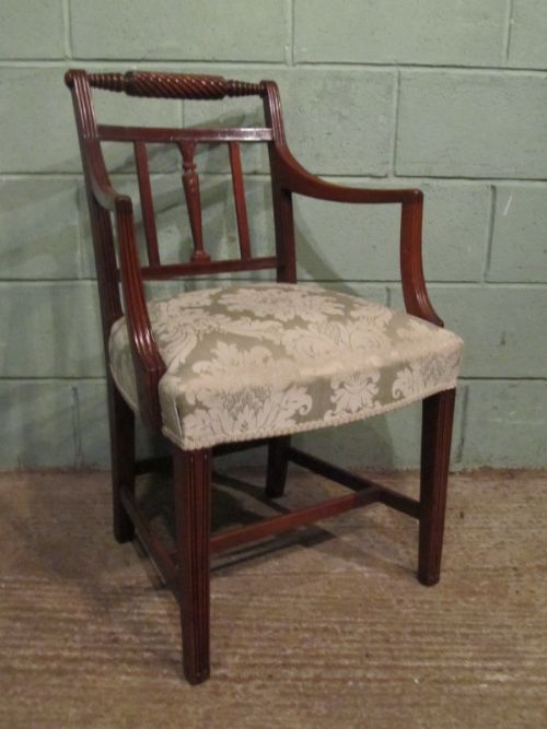Antique Regency Mahogany Side Desk Chair C1820