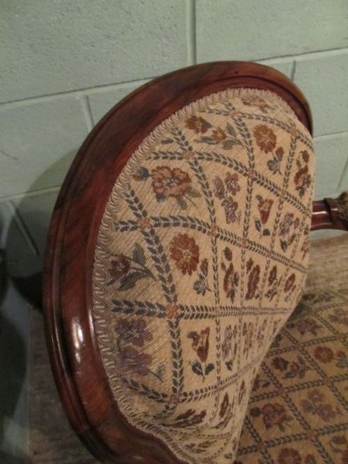 fig 2. ANTIQUE 19TH CENTURY FRENCH WALNUT FAUTEUIL ARMCHAIR C1880