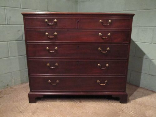 fig 1. ANTIQUE REGENCY MAHOGANY SECRETAIRE CHEST OF DRAWERS C1820