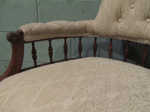 fig 2. ANTIQUE VICTORIAN MAHOGANY FRAMED TUB STYLE SOFA C1880
