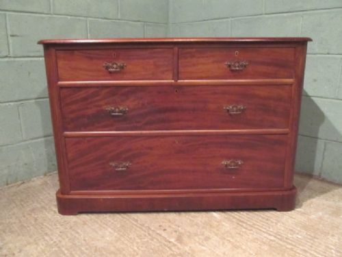 fig 1. ANTIQUE VICTORIAN MAHOGANY CHEST OF DRAWERS C1880