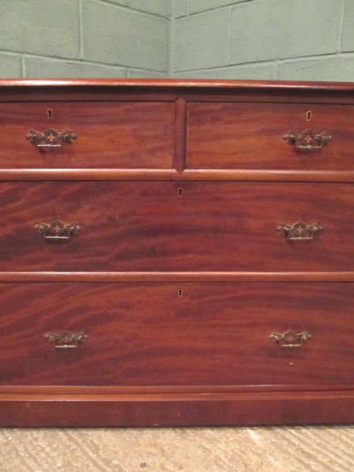 fig 2. ANTIQUE VICTORIAN MAHOGANY CHEST OF DRAWERS C1880