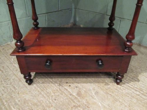 fig 2. ANTIQUE VICTORIAN MAHOGANY FOUR TIER WHATNOT C1880