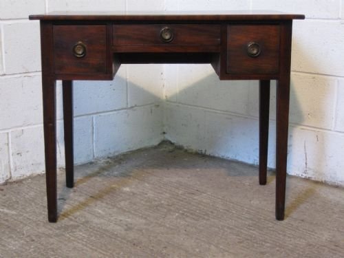 Georgian Mahogany Low Boy Writing Desk Table