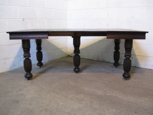 Antique French Solid Oak Extending Dining Table C1880