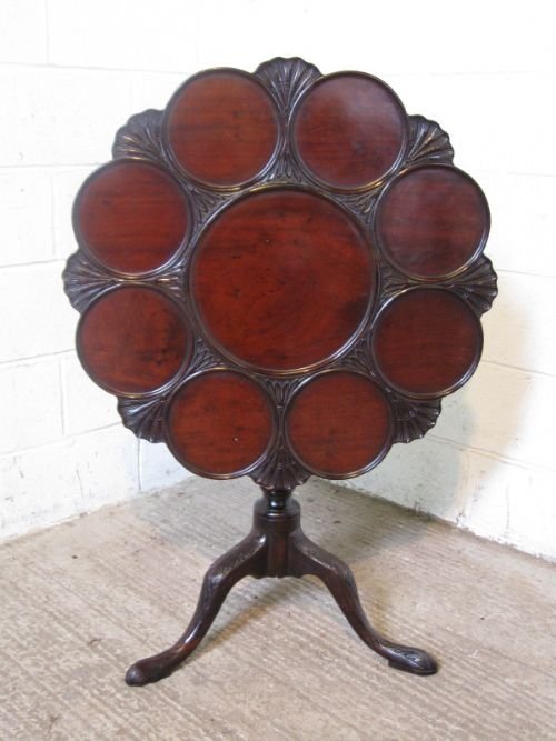 Stunning Georgian Cuban Mahogany Tilt Top Supper/tea Table C1780