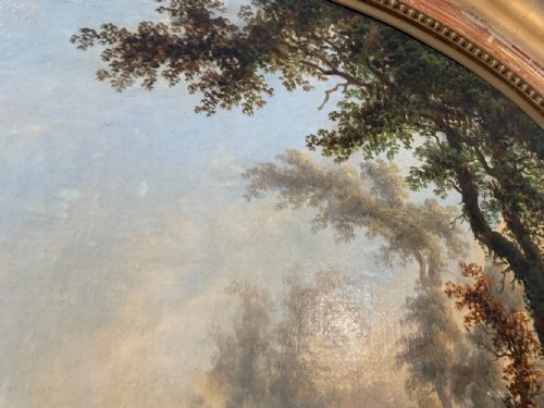A LARGE PAIR OF CONTINENTAL OIL PAINTINGS - ADDITIONAL PHOTO 5