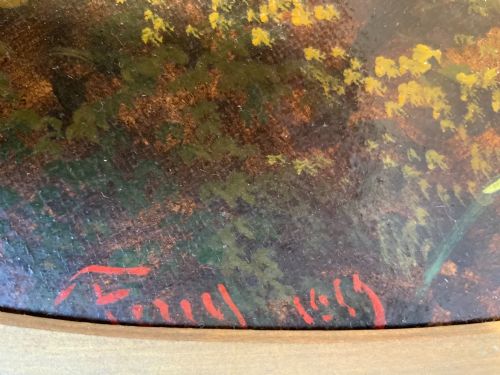 A LARGE PAIR OF CONTINENTAL OIL PAINTINGS - ADDITIONAL PHOTO 9