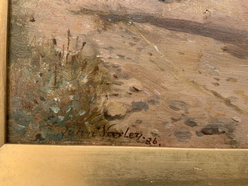GILT FRAMED OIL ON PANEL BY JOHN VARLEY - ADDITIONAL PHOTO 2