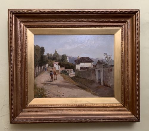 GILT FRAMED OIL ON PANEL BY JOHN VARLEY - ADDITIONAL PHOTO 4