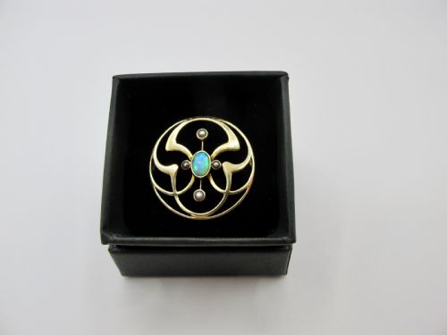 FABULOUS MURRLE BENNETT CO 15 CARAT ART NOUVEAU BROOCH C1900 - ADDITIONAL PHOTO 1
