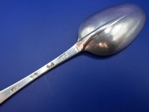 GEORGE I RAT TAIL HANOVERIAN TABLE SPOON BENJAMIN WATTS LONDON 1723 - ADDITIONAL PHOTO 1
