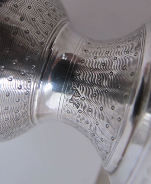 FABULOUS ANTIQUE FRENCH SILVER EGG CUP PARIS C 1900 - ADDITIONAL PHOTO 1