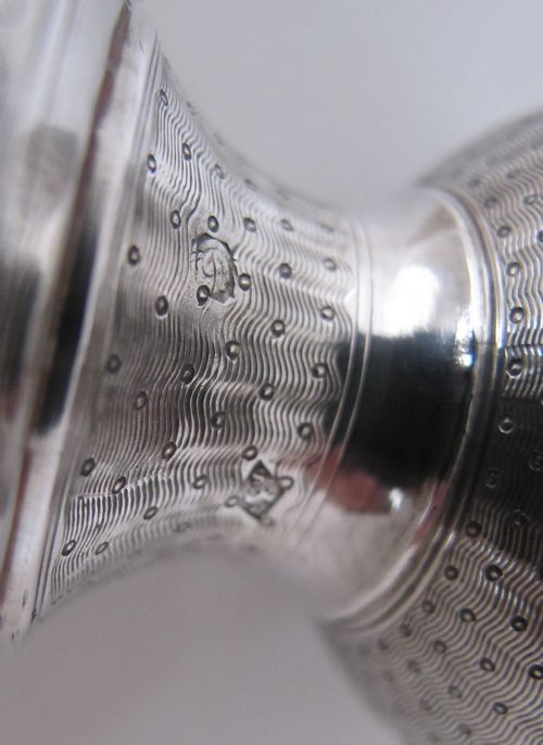 FABULOUS ANTIQUE FRENCH SILVER EGG CUP PARIS C 1900 - ADDITIONAL PHOTO 3