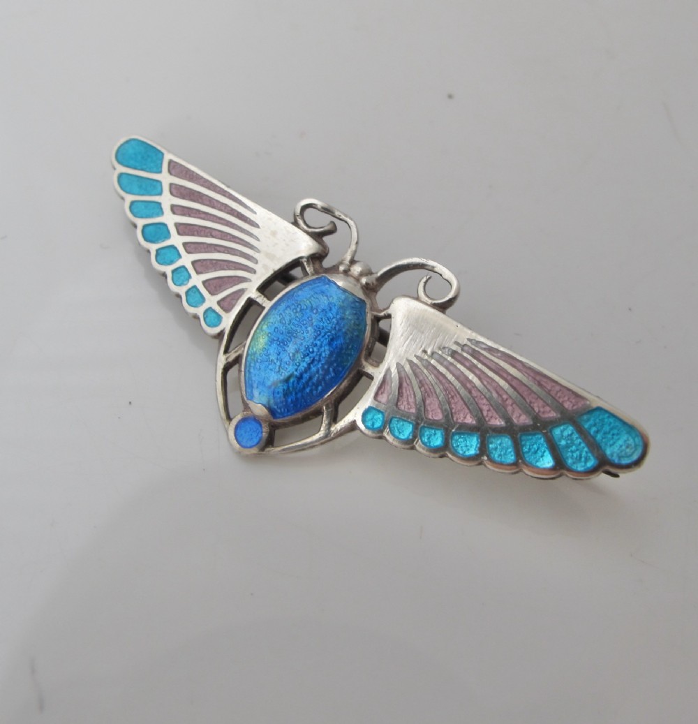 Broche Art Nouveau En Bronze – Scarabée, Occasion En Bon état, Sans Marque