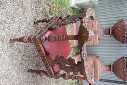 CARVED CORNER CHAIR - ADDITIONAL PHOTO 4