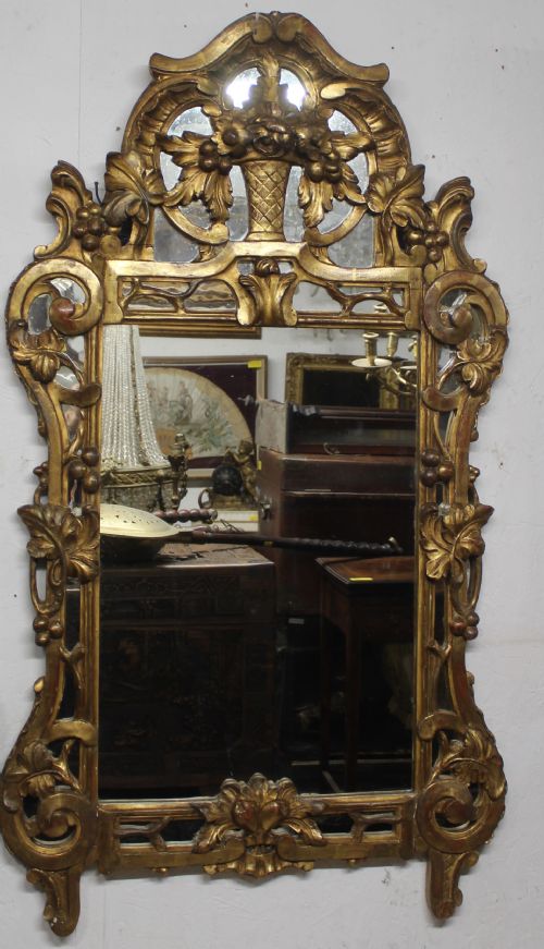 CARVED GILT MIRROR - ADDITIONAL PHOTO 1