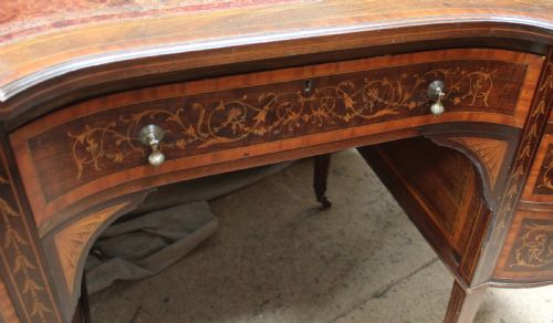 ANTIQUE INLAID DESK - ADDITIONAL PHOTO 4