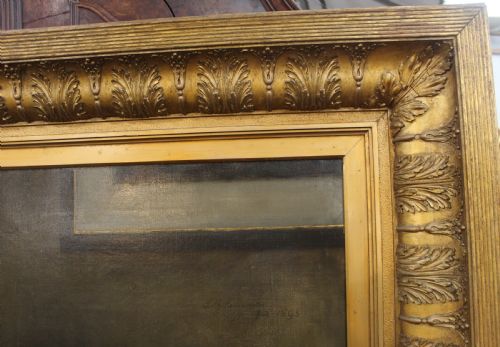 LARGE OIL PAINTING - ADDITIONAL PHOTO 5