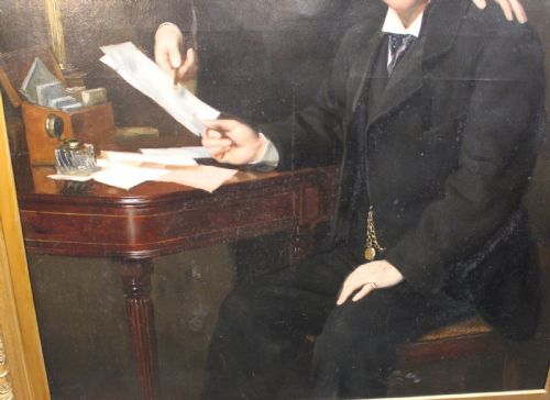 LARGE OIL PAINTING - ADDITIONAL PHOTO 7