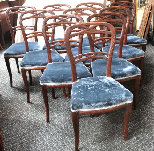 SET OF TEN CHAIRS