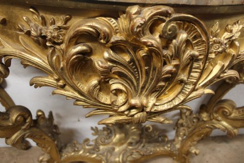MARBLE TOP COSOLE - ADDITIONAL PHOTO 4