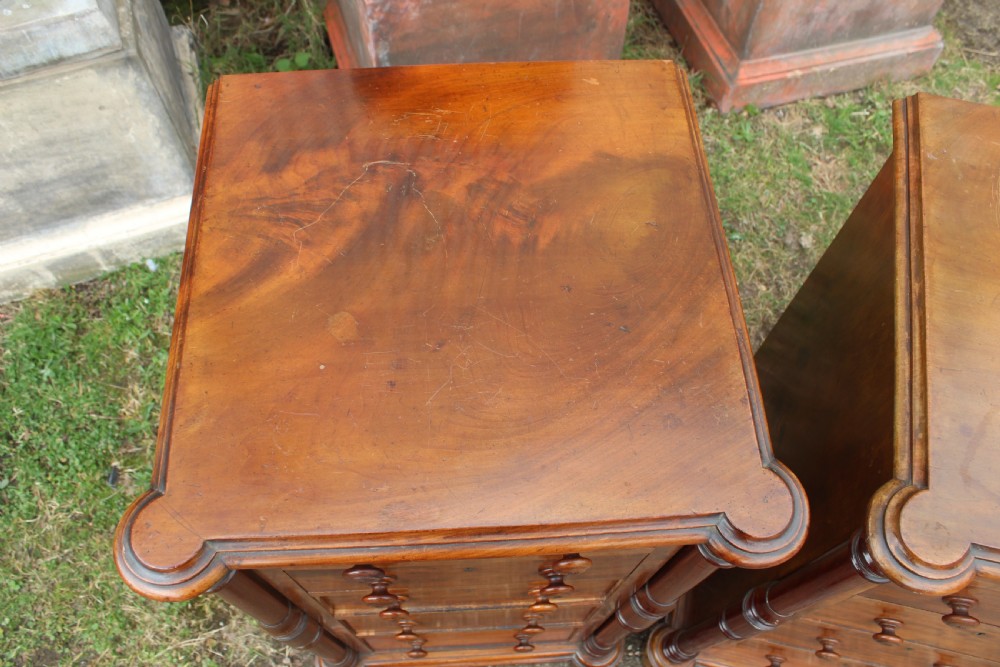 Pair 19th century pedestals View X