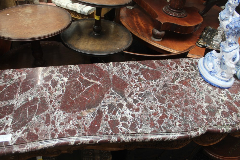 Carved oak console View VI