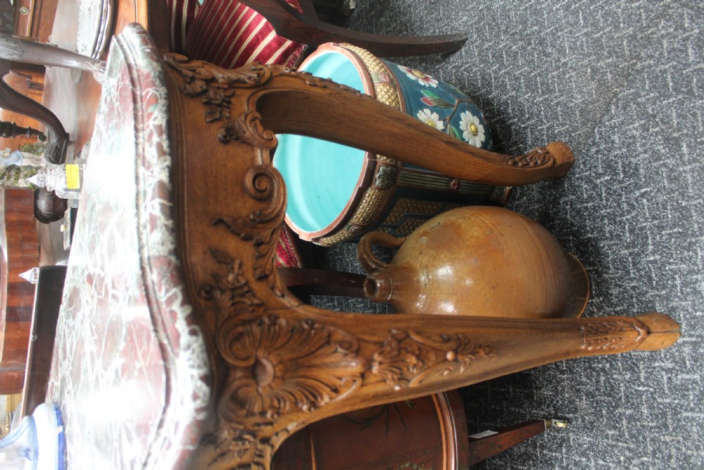Carved oak console View VII
