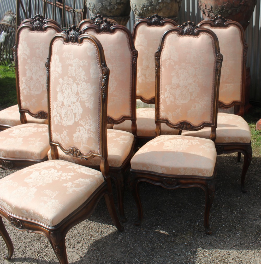 Set of eight dining  chairs View II