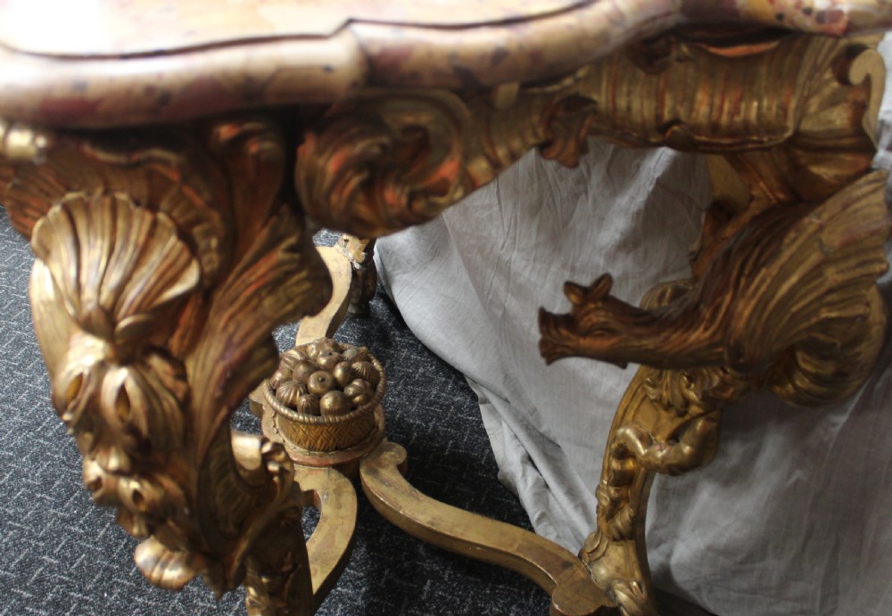Superb antique console View II