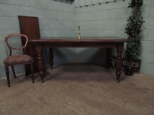 fig 1. ANTIQUE VICTORIAN OAK WIND OUT EXTENDING DINING TABLE SEATS 8 - 10 WDB6205/4.1